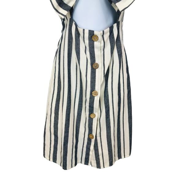 Nasty Gal On the Right Lines Striped Cut-Out mini Dress NWT - Picture 6 of 16